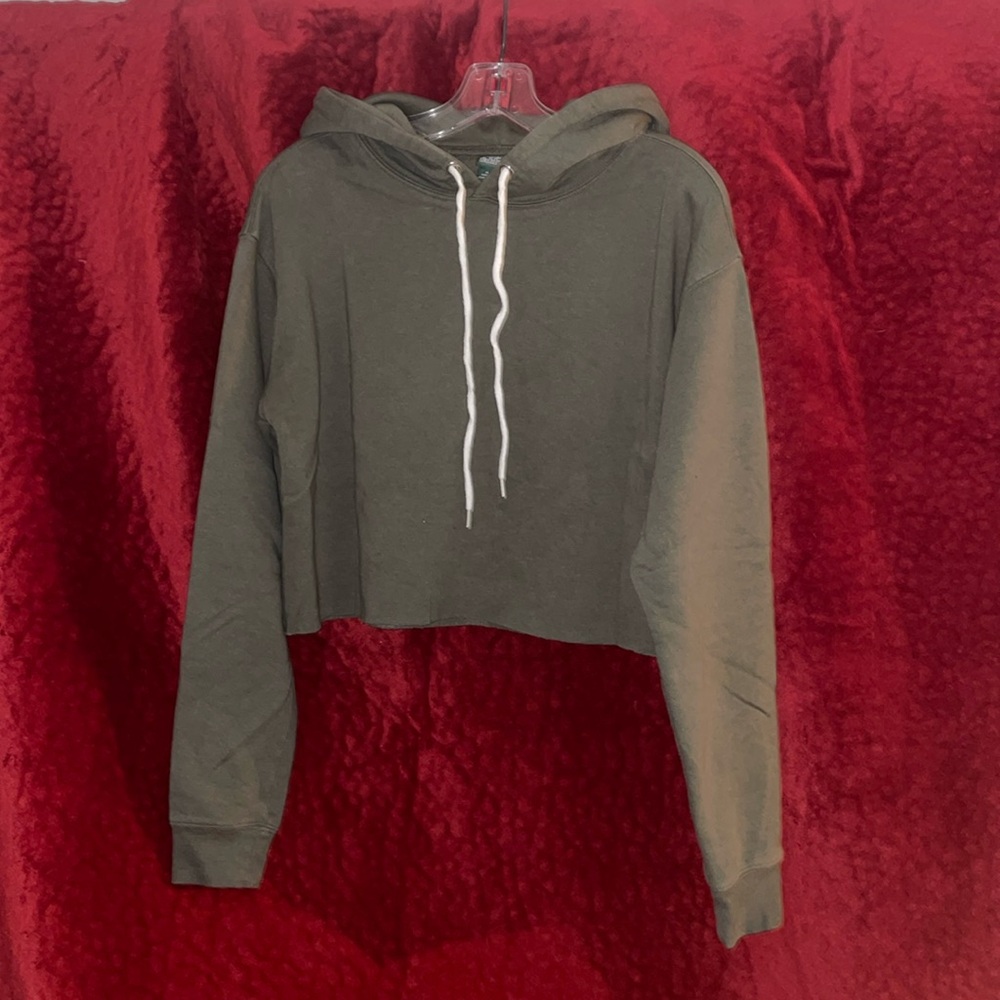 green hoodie